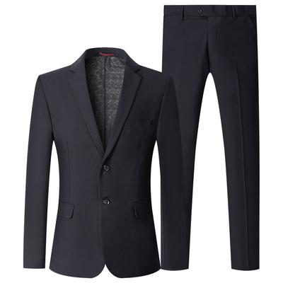 Men's   Slim Fit Single Breasted 2PCS Business Suits Set (Blazer + Pants) for Party, Groom, Best Man   Wedding Dressing