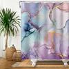 Marble Bathroom Curtain Abstract Modern Luxury Shower Curtain Waterproof Fabric Shower Curtain Bath Curtains With Hooks180x200