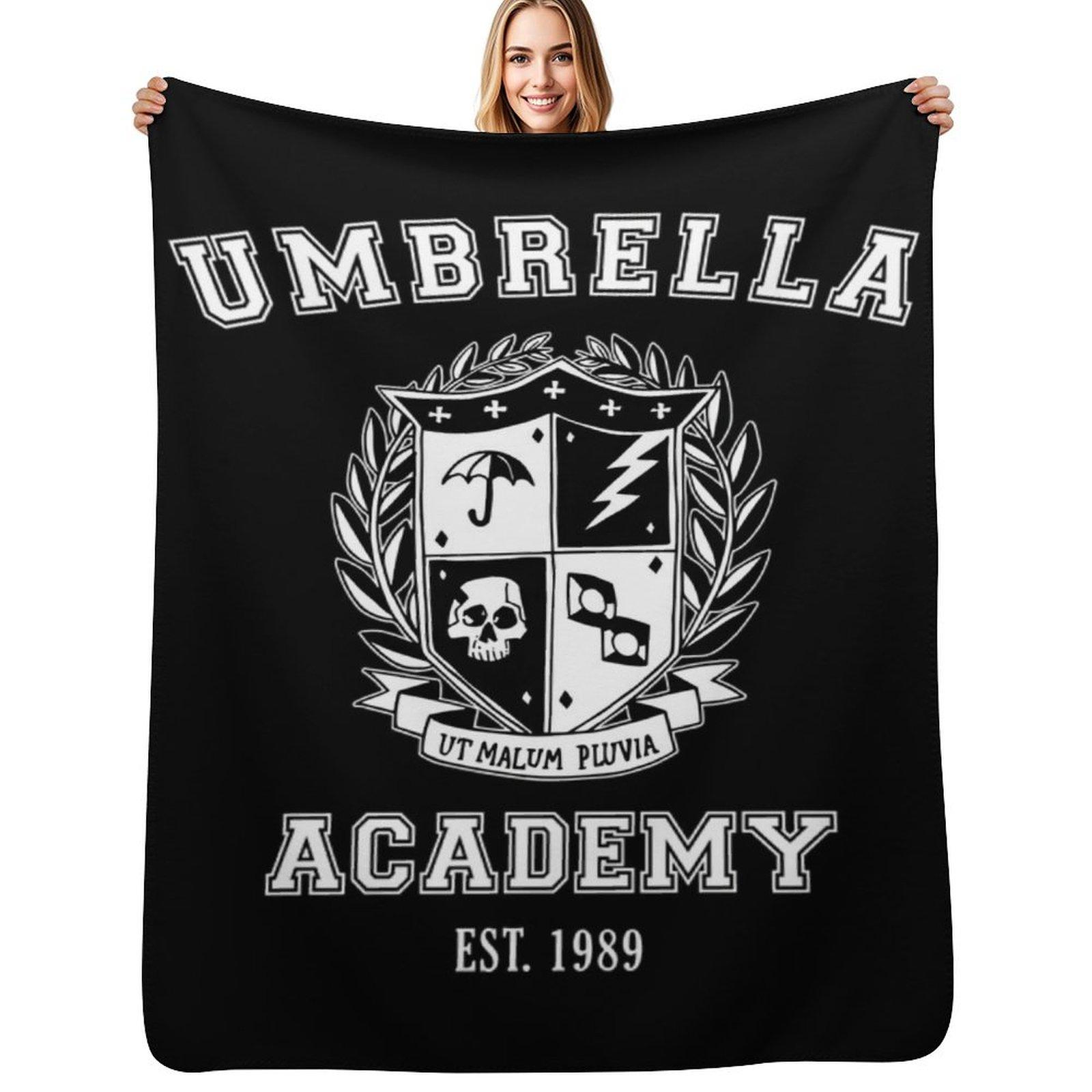 Umbrella Academy - School Varsity Throw Blanket Lightweight Warm Blanket for Indoor Outdoor Use Size: 75*100cm, Weight: 230 GSM