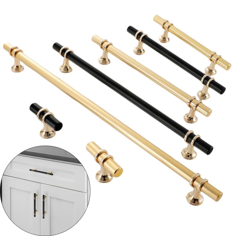 Ergonomic Drawer Pulls Zinc Alloy Door Handle Modern Simple Cabinet Handles  Wardrobe