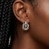 Twists Gold Silver Color Knot Hoop Korean Earrings for Women Shiny Plating Trendy Earring Butterfly Stud Cute Daily Jewelry