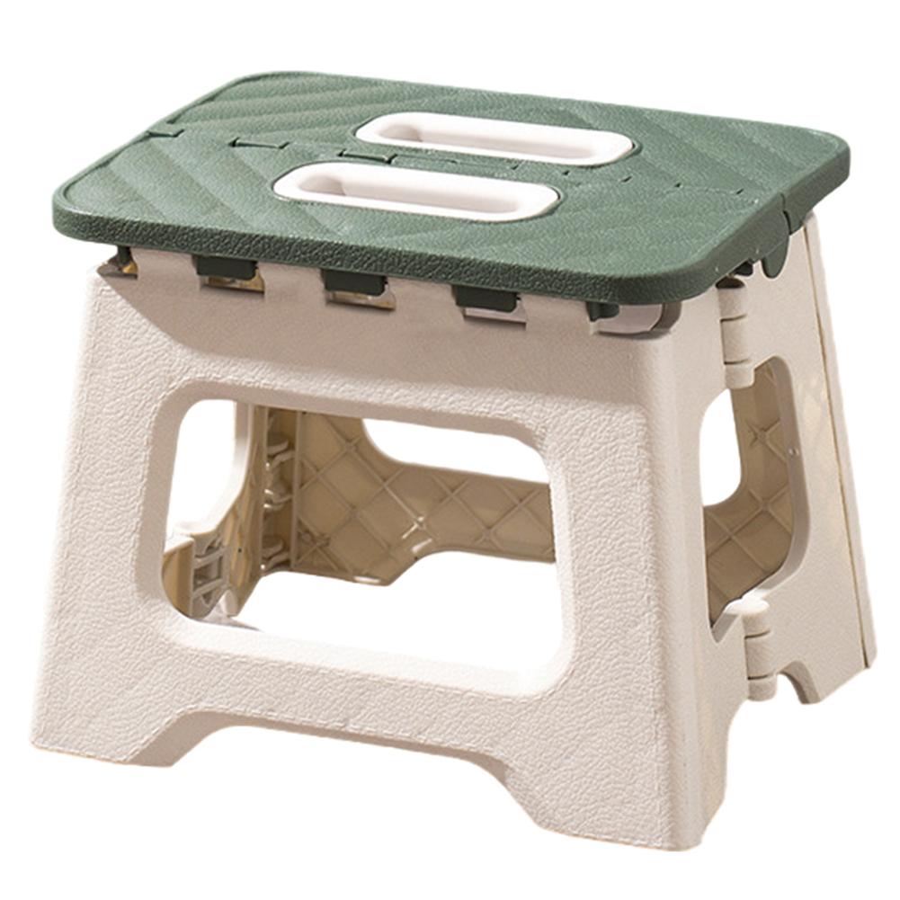 Folding Step Stool with Handle Thickened Footstool Non-Slip Foldable Stool Supports Up To 441LBS for Kitchen Bathroom Bedroom