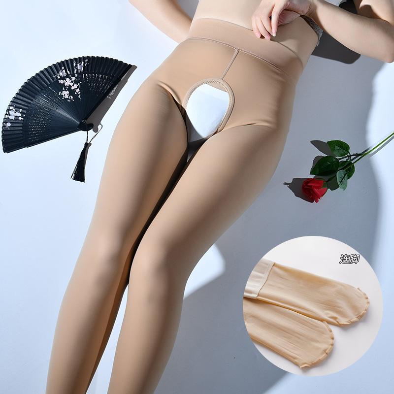 Women's Glossy Fleece-Lined Warm Thick Leggings Pantyhose Plus Size