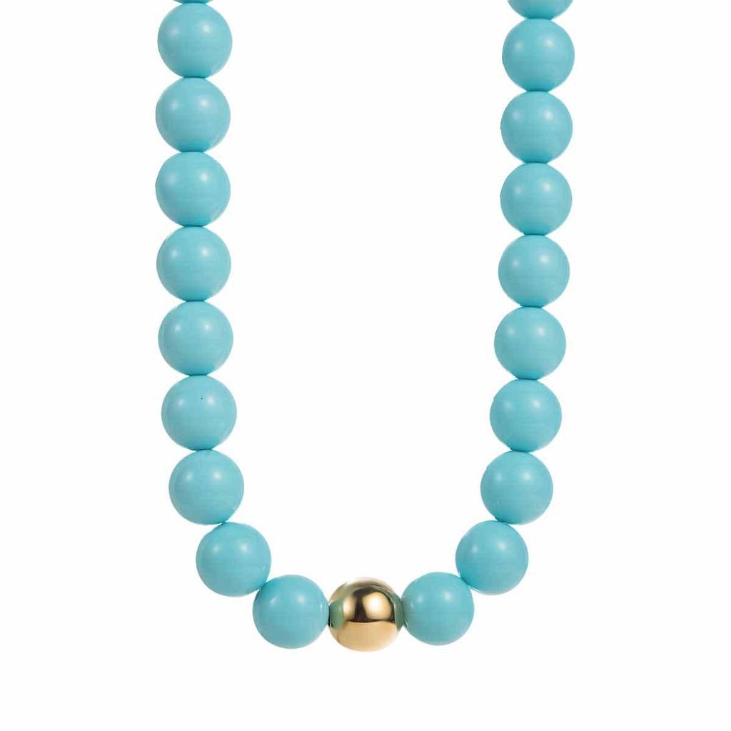 N13167 Colorful Beaded Necklace: Cute Bohemian Handmade Clavicle Chain
