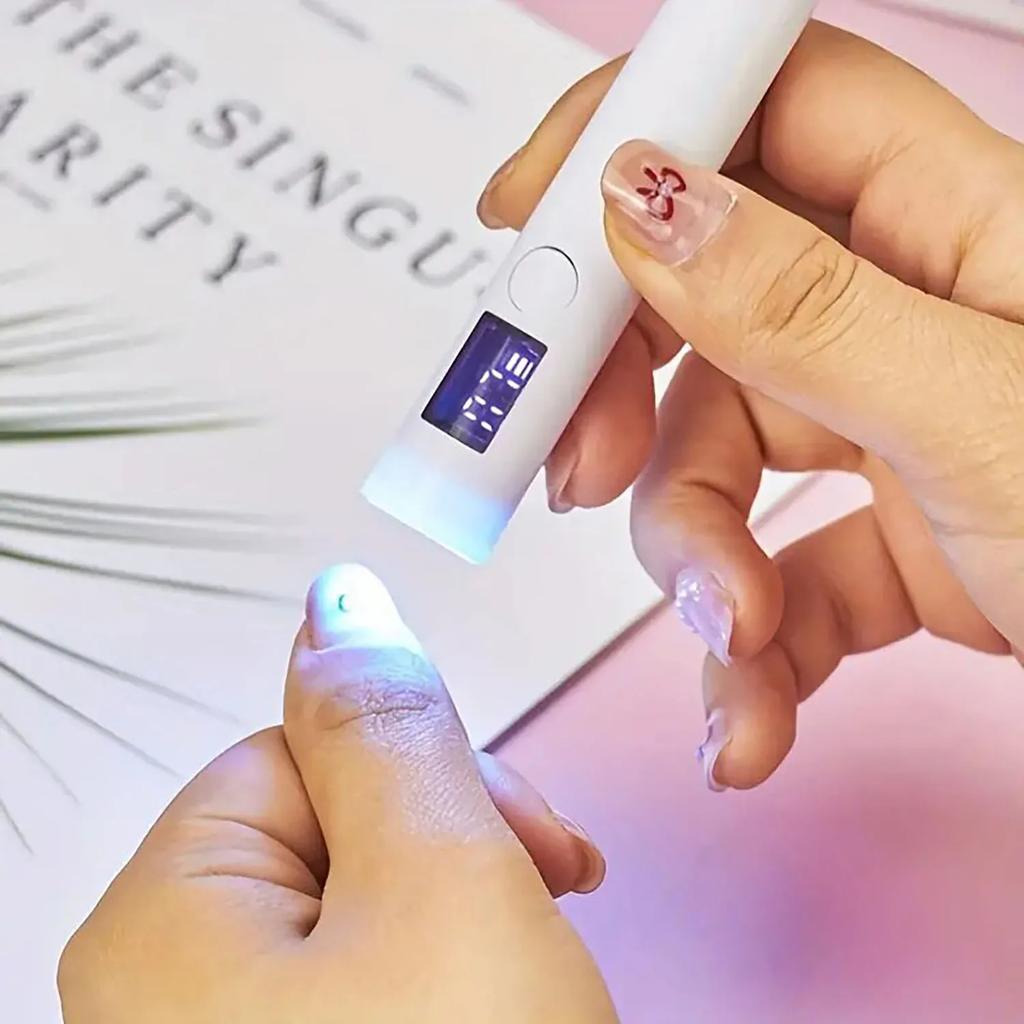 Mini Nail Lamp, Compact Nail Curing Light,GlitterGelLEDNailDryer,USBManicureDryerforSalonandHomeUse,QuickCuring for DIY