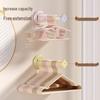 Wall-Mounted Retractable Clothes Hanger Rack - No Punch, No Trace Organizer for Home Balcony