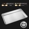 ZLIII 304 Stainless Steel Rectangular Flat Steaming Tray