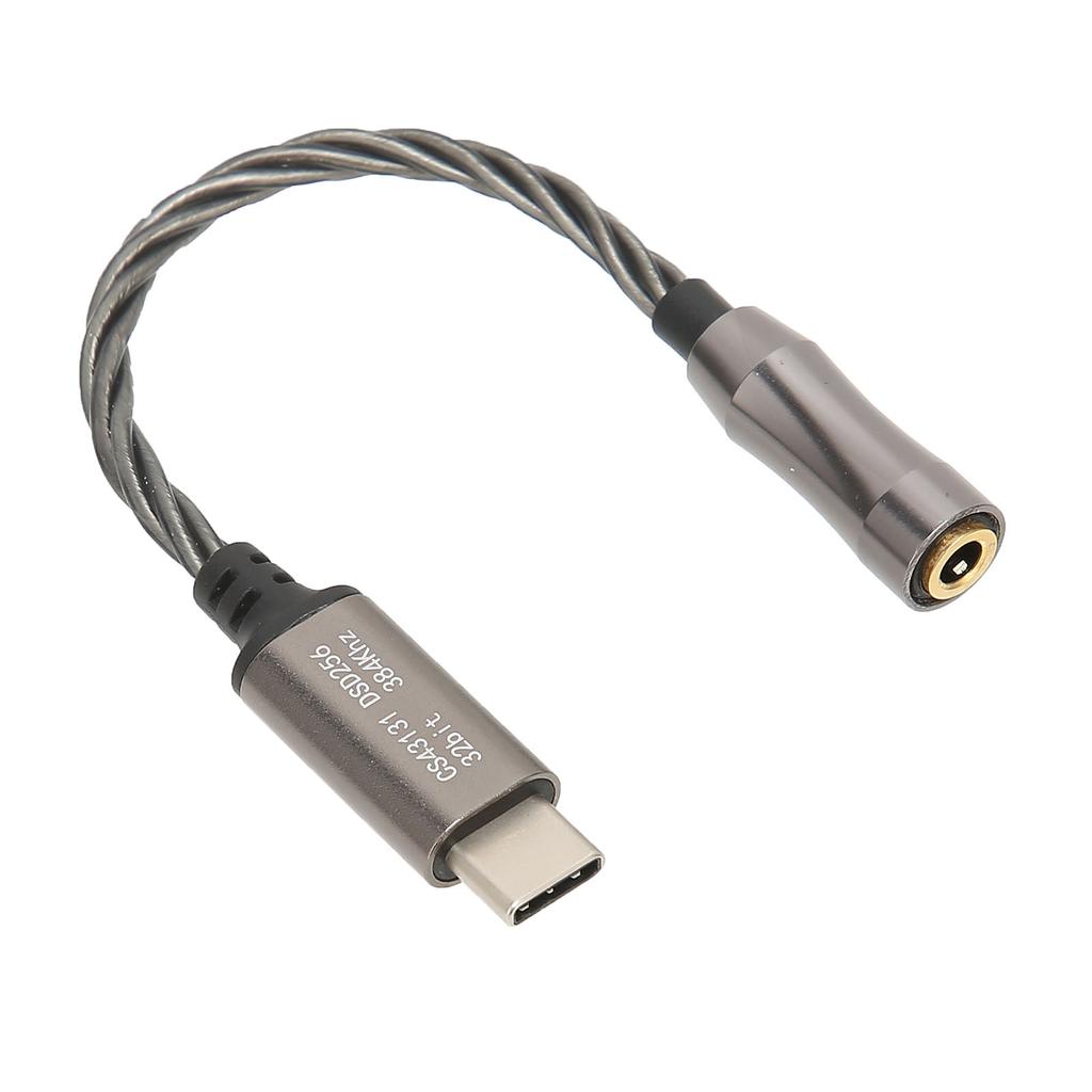 Type C To 3.5mm Headphone Amplifier 15cm 5.9in 120dB Headphone Amplifier for Android PC