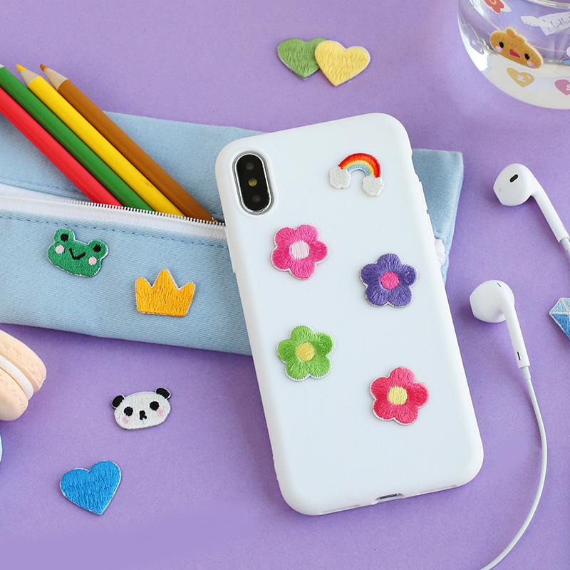 Cute Creative Pattern Clothes Decoration Exquisite Embroidery Sticker Cloth Sticker Mobile Phone Hat Patch Sticker Self-Adhesive Hand Account Sticker
