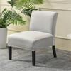 Velvet Armless Chair Cover Solid Color Single Sofa Slipcovers Nordic Accent Stretch Chair Covers Elastic Couch Protector Cover