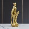 Resin Leopard Statue,Office Sculpture Home Decoration, Indoor Art Ornament Hall Hallway Decorations, Perfect Birthday Gift