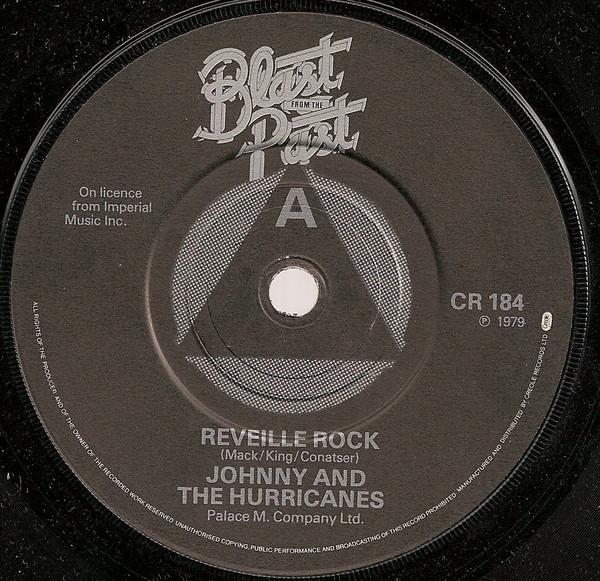 

7-дюймовая пластинка JOHNNY THE HURRICANES B. BUMBLE Reveille Rock Bumble Boogie Rin CR184 Blast From The 1979 UK Rock Б/у