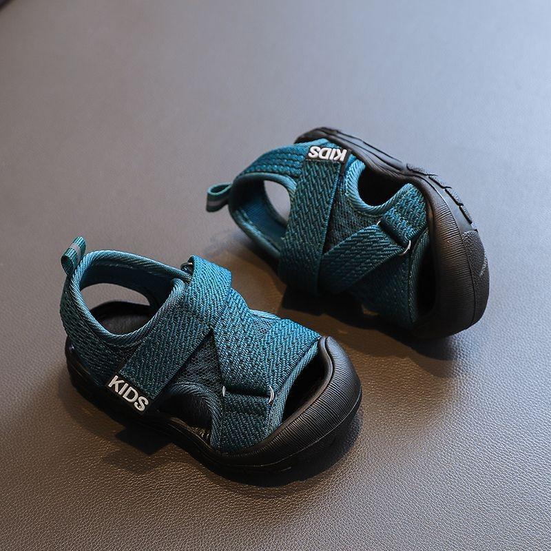 New summer mesh soft-soled anti-slip walking sandals for baby girls 16 зелёный