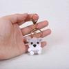 Handmade Chinese Zodiac Keychain Knitting Mini Size Monkey Keychain Creative Weaving Custom Design Animal Crochet Keychain