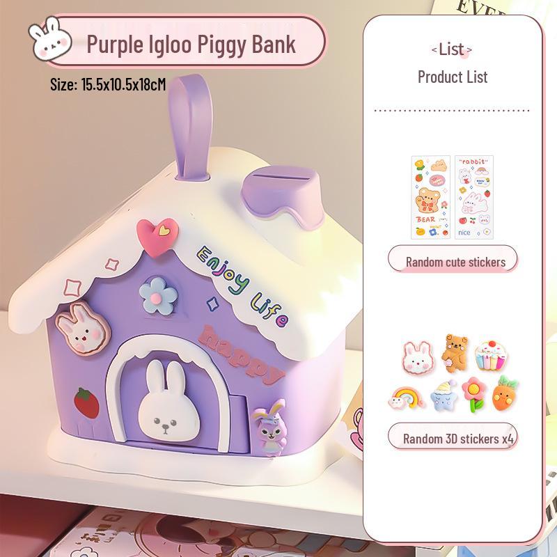 Mushroom House Money Box: DIY Savings for Kids, Boys & Girls Gift