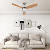 Ceiling Fan with Light and Remote Control - VIDAXL - 108cm - Brown - LED