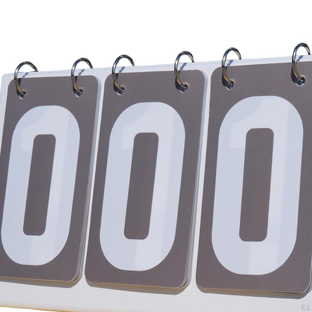 Competition Scoreboard with Flip Number Display, Tabletop Score Keeper for Volleyball Events