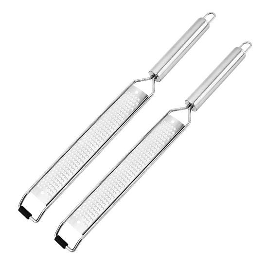 Lemon Zester Cheese Grater Stainless Steel Citrus Peeler with Non-Slip Handle Multi-Purpose Kitchen Tool for Citrus Parmesan Ginger