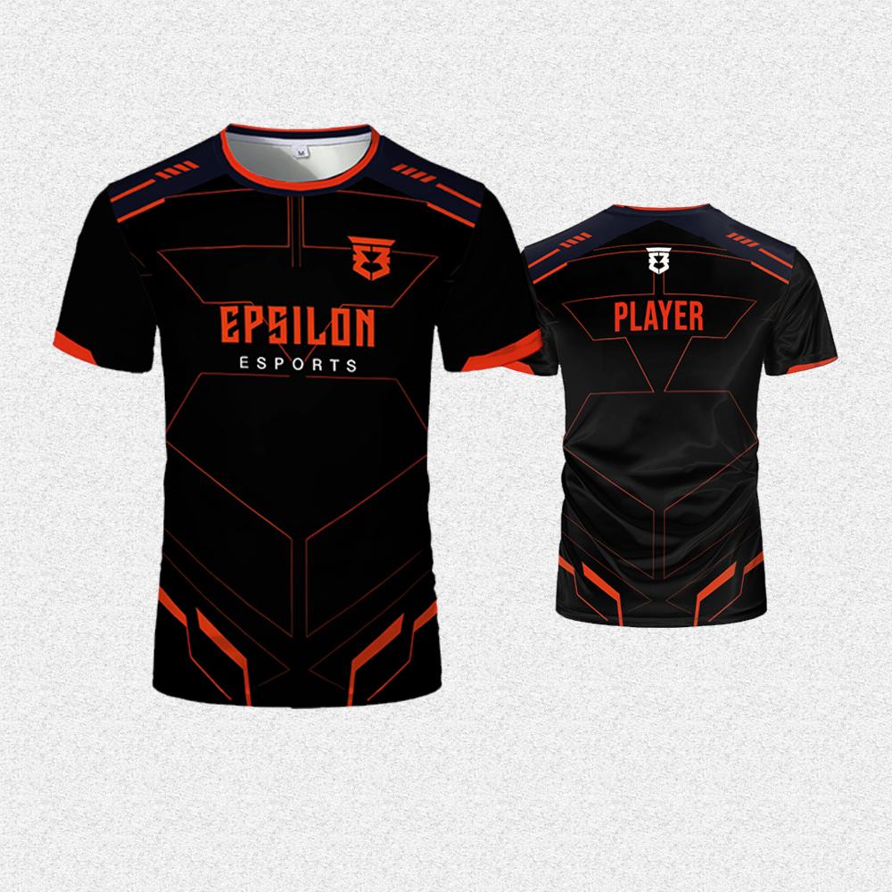 Men's Personalized E-sports Jersey Team Uniforms Daily Quick-drying Breathable T-shirt Gamers Can Customize The Name Logo