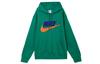 Club Fleece Letter Logo Print Long Sleeved Fleece Lined Hooded American Vintage Sweatshirt Men's Peacock Green FN3105-365