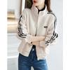 Demana (DME) Women's Loose Open Collar Drop Shoulder Fleece Jacket