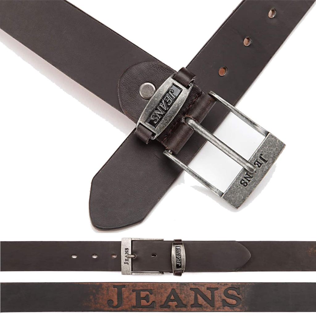 Men's Jeans Belt with Jeans Print