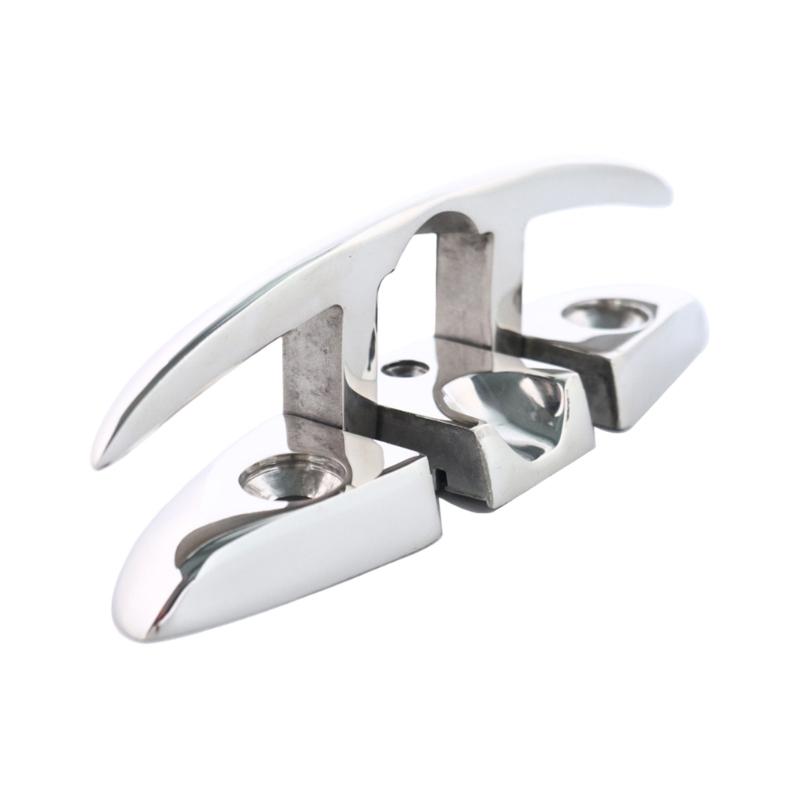 

Heavy Duty Retractable Boat Cleat Steel Corrosion Resistant Dock Hardware Space Efficient Suitable for Compact Decks 5 inches