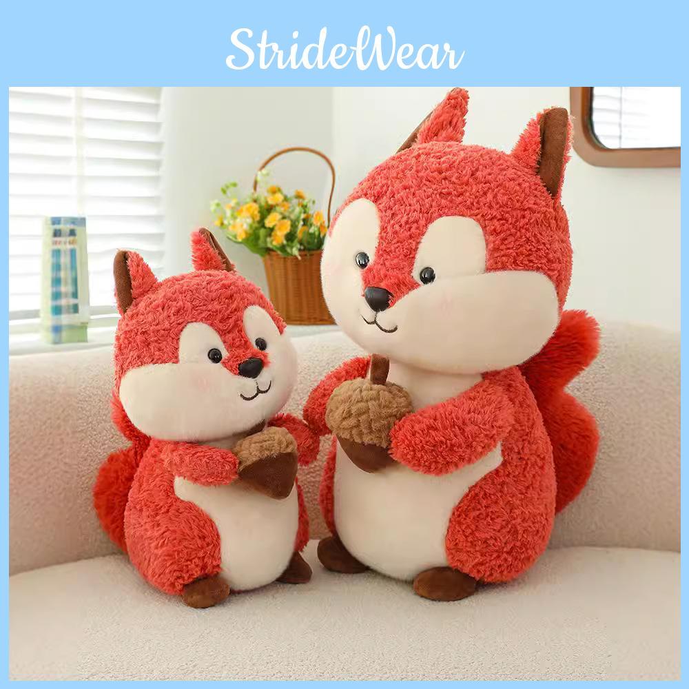 Cuddly Plush Squirrel Toy Gluttonous Squirrel Stuffed Doll Perfect Gift Birthday