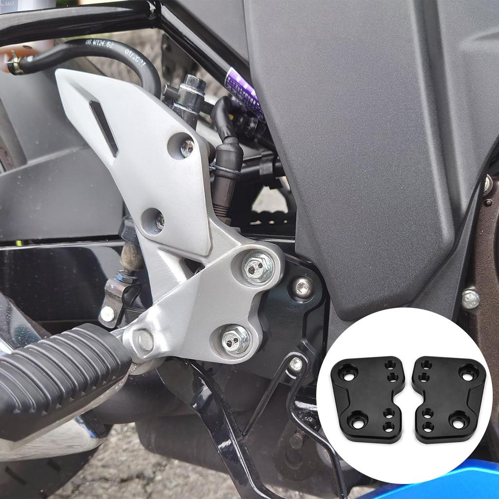 LEDISHUN Bracket for Suzuki Gixxer 250 and Gixxer Rearward Movement and Upward Movement Step-Up SF250 40-42mm 13-25mm (Black)