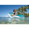 Matelas gonflable chaise longue INTEX - Asymétrique - Bleu océan - 191 x 99 cm
