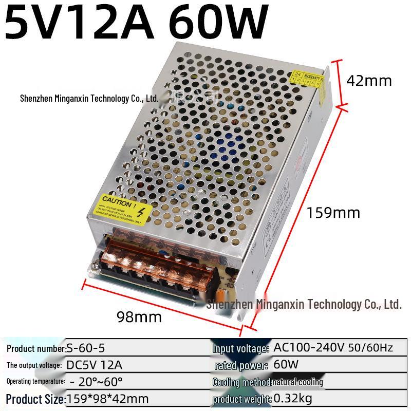 220V to Multi-Voltage Switching Power Supply for LED Strips and Monitors (5V, 12V, 24V, 36V, 48V; 5A-30A)