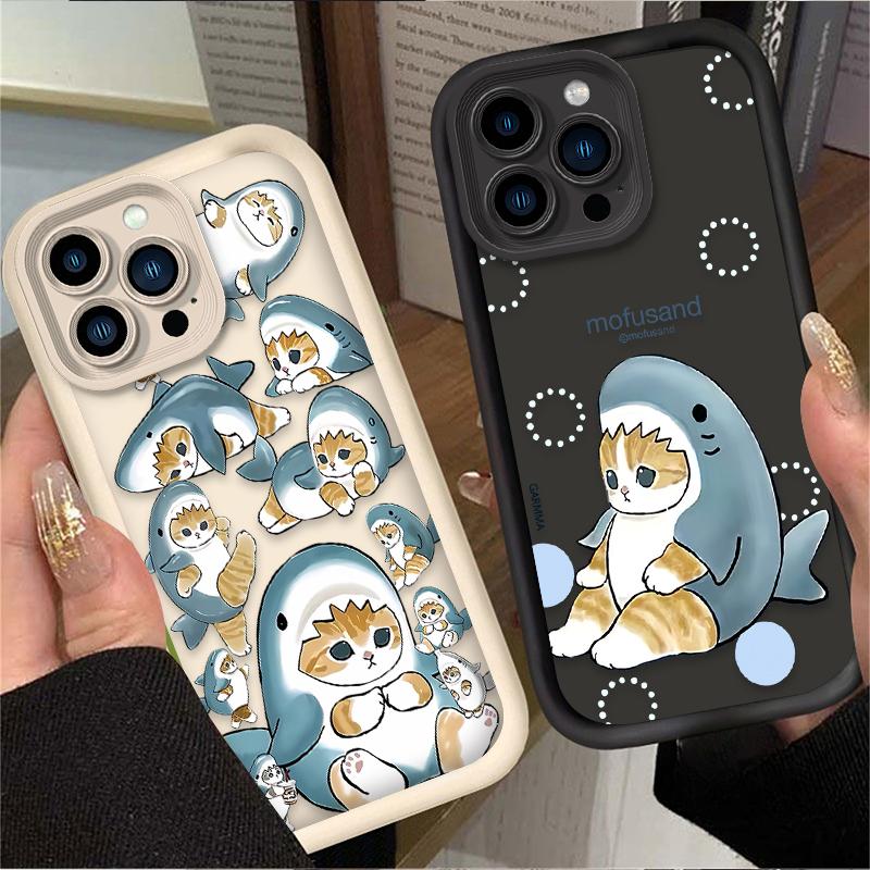 Cartoon Mofusand Cat Phone Case for iPhone 17 Air 16 16E 15 14 13 12 11 Pro Max X XS X S Max XR SE 2020 SE4 7 8 Soft Back Cover