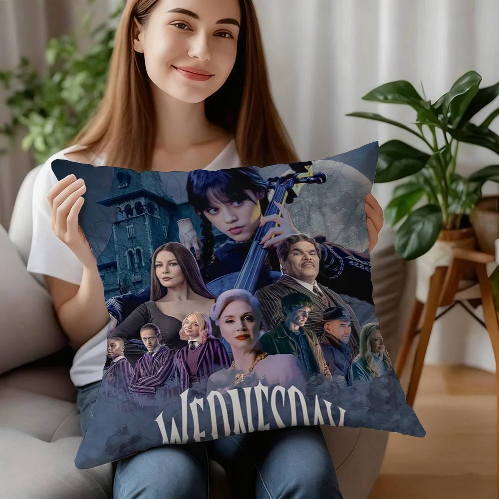 Film W-Mittwoch Kissenbezug Kurzplüsch Sofa Dekorativ Geschenk Zuhause Doppelseitiger Druck Kissen