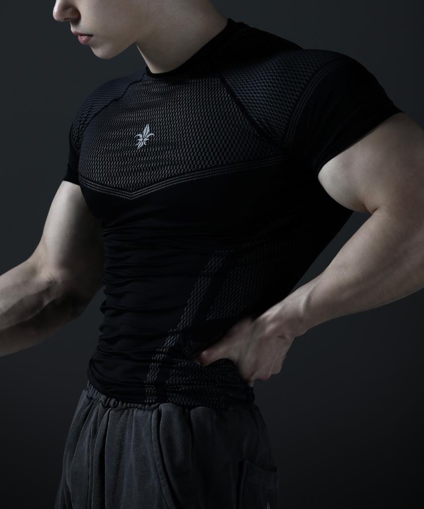 CARMID Silver Night Compression Short Sleeve [Black]
