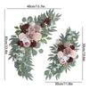 Lotus Root Pink Welcome Flower Hotel Signage Floral Arrangement Wedding Arch Flower Wedding Outdoor Decoration Rose