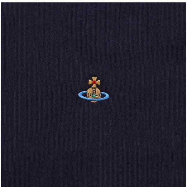 Vivienne Westwood Galleria Vivienne Westwood 3g010013 J001m K410 Orb Logo Embroidery Public Short Sleeve Tee