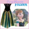 Rochie de Prințesă Anna Înghețată pentru Adulți Costum de Sărbătoare Rochie de Spectacol Rochie de Prințesă Anna