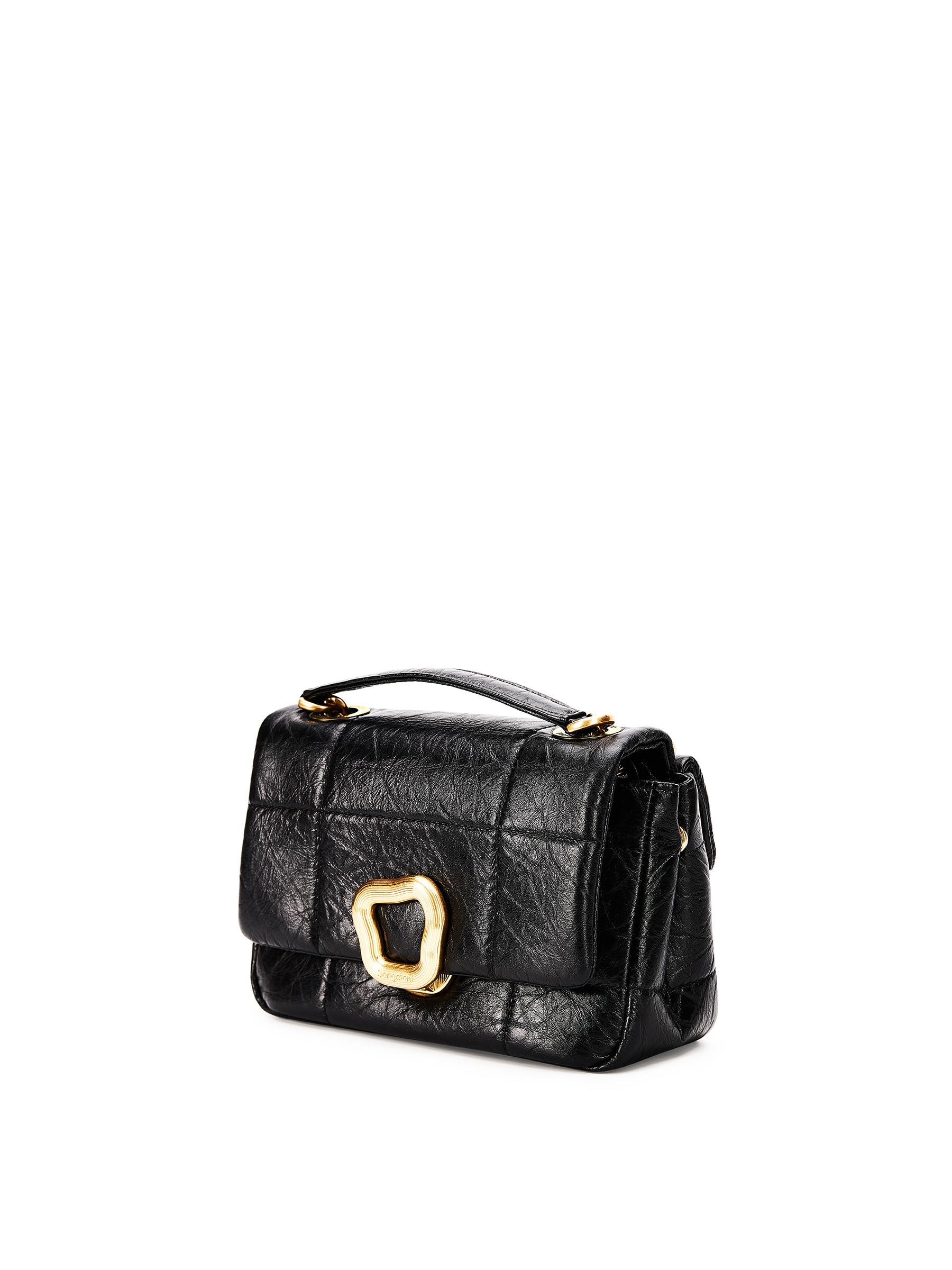 

Chocolate Bag Chain Shoulder Bag Small Genuine Leather Crossbody Brand Pochette Leather Light Bag Cute Lightweight Chocolate Shape 3way S [Songmont] чорний