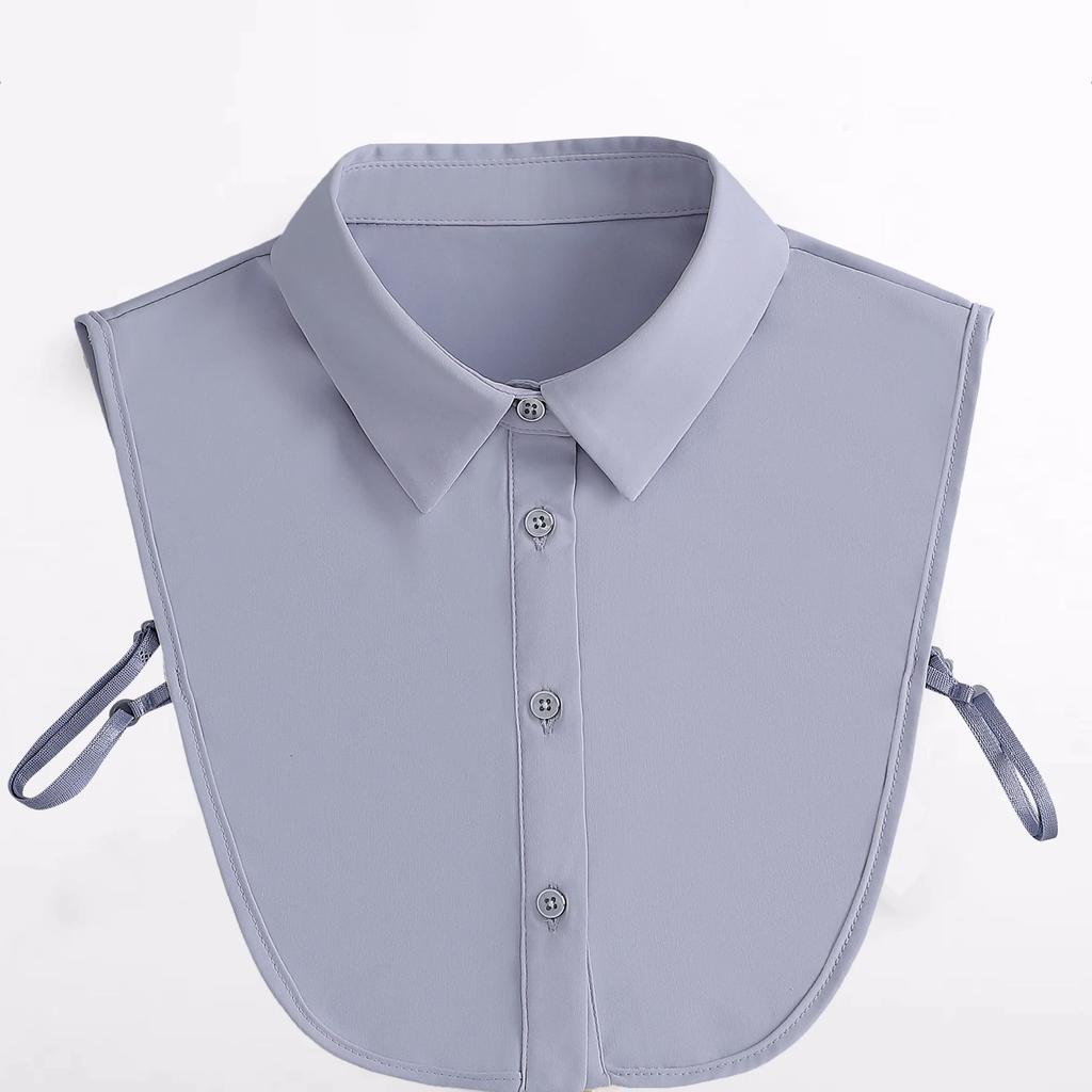 Perfect Match Women Business Fake Collar Girls Lapel Half Shirt Detachable Collar Formal Suit Lapel False Collar Removable Half Shirt Fuax Col