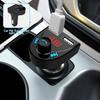 Bluetooth-compatible 4.2 FM Transmitter Car Charging Adapters Double USB Car Charger Cigarettes Lighter Adapters
