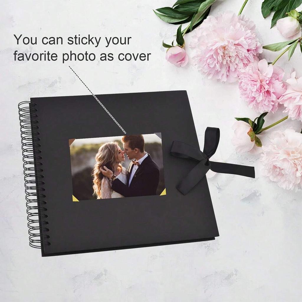 Album Scrapbook Pagini Negre Cărți de Amintiri DIY Hârtie Artizanală Durabilă Albume Foto Pentru Cadouri de Ziua de Naștere Nuntă Aniversare Carte de Amintiri