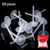 Clear Plastic Figurine Holder for Cake Decorations, Birthday Scene Accessories