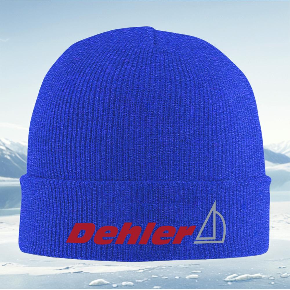 Red word boat symbol design Men Women Unisex Knitted Hat Beanie Pullover Cap Winter Thermal Warm Christmas Outdoor Cycling Hikin