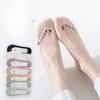 Women's Ice Silk Boat Socks, Cotton Sole, Low Top, Shallow Top, Invisible Socks, Sweat-absorbing, Anti-slip, Non-dropping Heel Short Socks