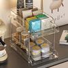 2/3 Layer Bathroom Organizer Clear Kitchen Storage Tray Multifunctional Cosmetic Storage Rack  Home