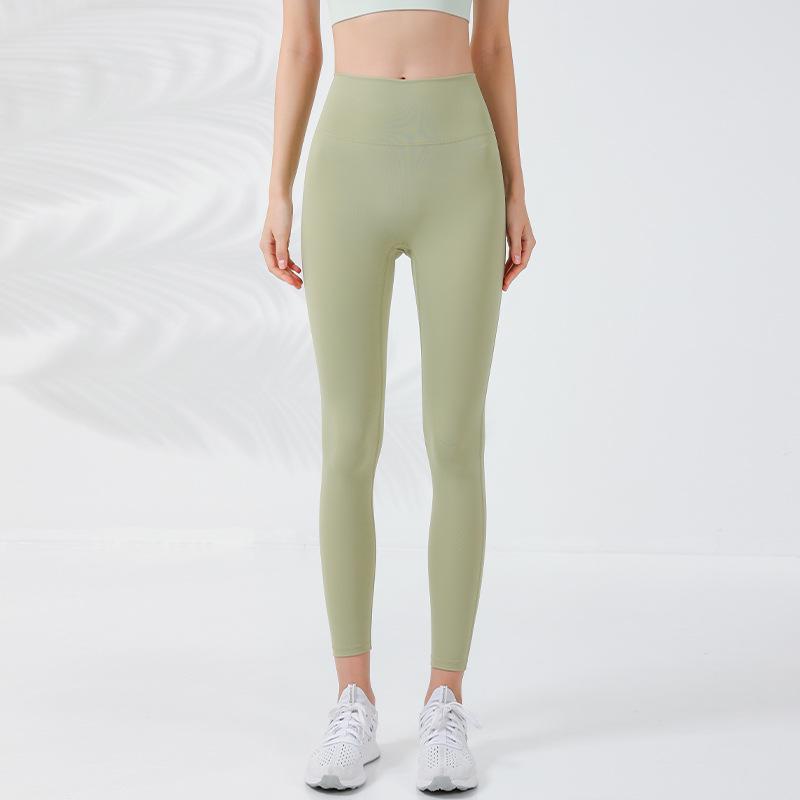 

New High Waist Yoga Pants: Crossover Hip Lift, Quick-Dry, Sun Protection, Tummy Control, No Visible Lines, Perfect for Running & Fitness Large