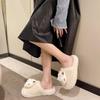 Fashion 2025 NEW Slippers Women's Thick Bottom Cotton Slippers Fashionable All-Weather Fur Slippers Autumn Winter Wear