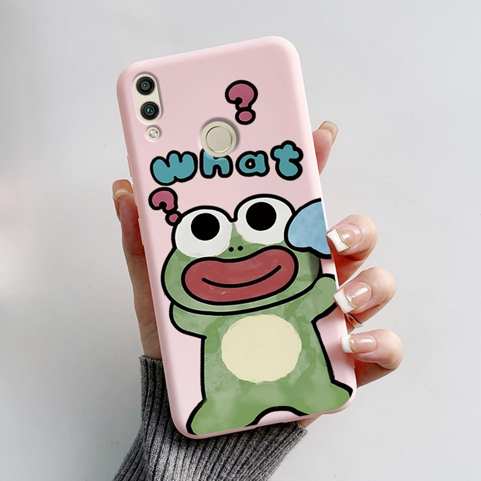 For Huawei Honor 8X Case Honor8X JSN-L22 JSN-L21 Bear Phone Case Soft TPU Cover Funda For Honor 8C BKK-L21 BKK-LX1 Honor8C Capa