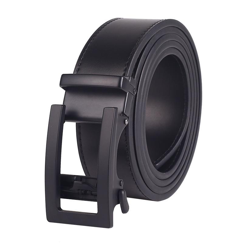 

Men s Self-buttoned Two-layer Cowhide Belt, Men s Business Casual Belt, Headband, Youth Belt 110 cm-130 cm (random delivery in size)