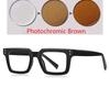 Blue Frame Light Blocker PC Shortsighted Prescription Eyeglasses for Women TR90 Material Myopic Photochromic Eyeglasses -0.5 -0.75 To -6.0